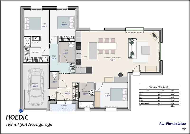 Maison - 108 m² - 4 pièces
