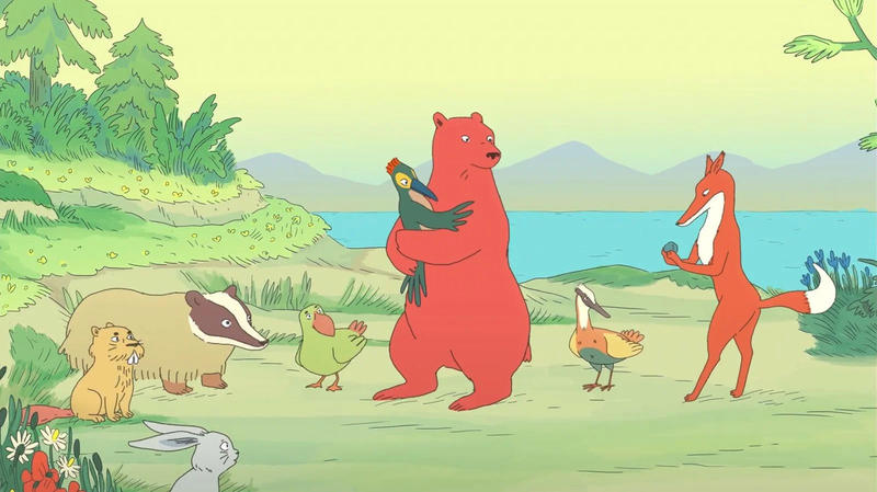 Cinéma des tout petits - l'ourse et l'oiseau