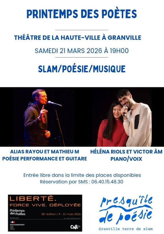 Printemps des Poètes - Spectacle musical et poétique