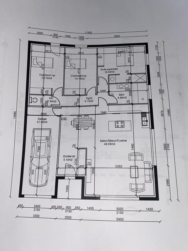 Maison - 125 m² - 4 pièces