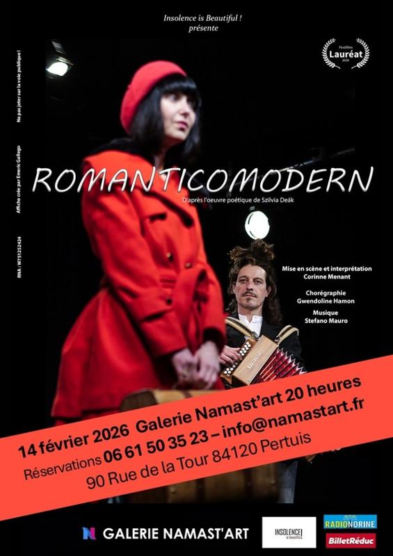 Spectacle poétique, dansé et musical Romanticomodern