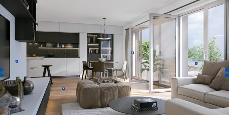 Appartement - 61 m² - 3 pièces