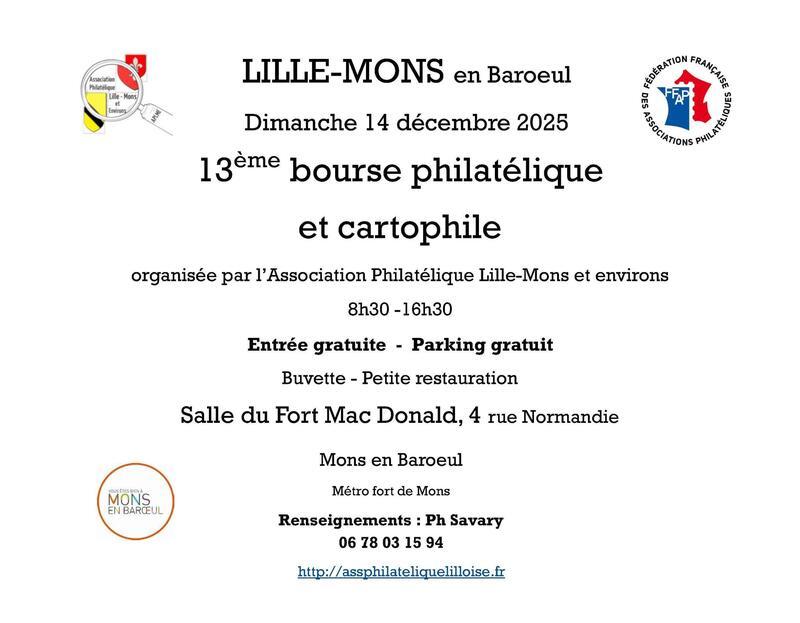 13ème bourse philatélique et cartophile
