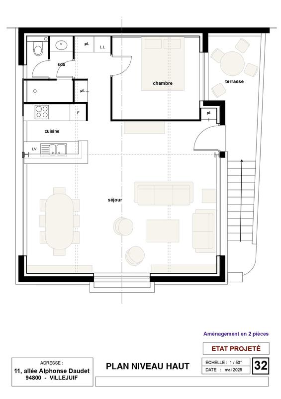 Appartement - 64 m² - 3 pièces