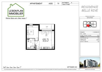 Appartement - 45 m² - 2 pièces