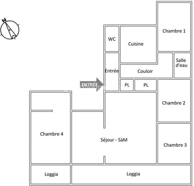 Appartement - 104 m² - 5 pièces