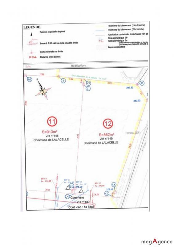Terrain constructible - 862 m²