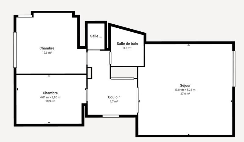 Appartement - 67 m² - 3 pièces