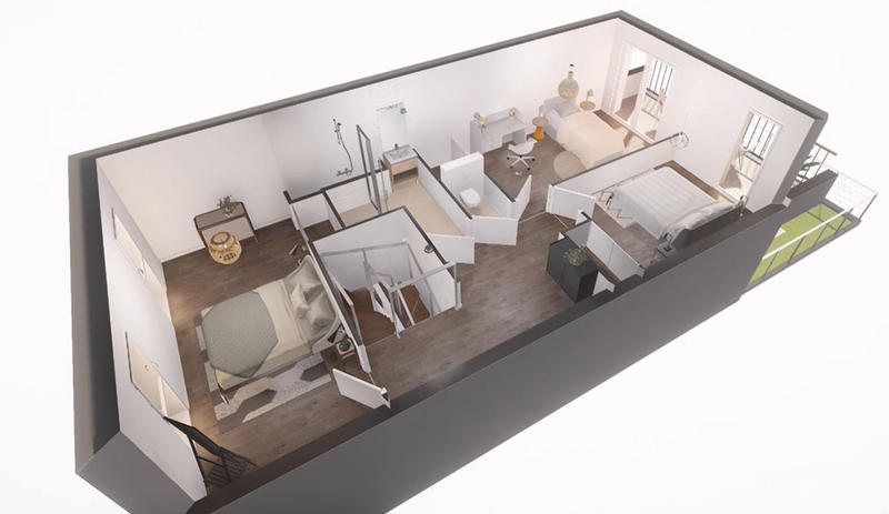 Appartement - 101 m² - 4 pièces