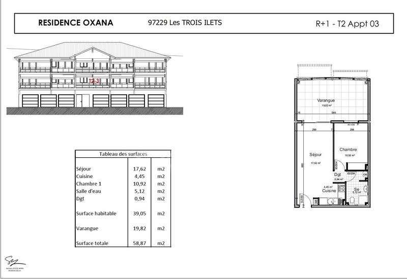 Appartement - 39 m² - 2 pièces
