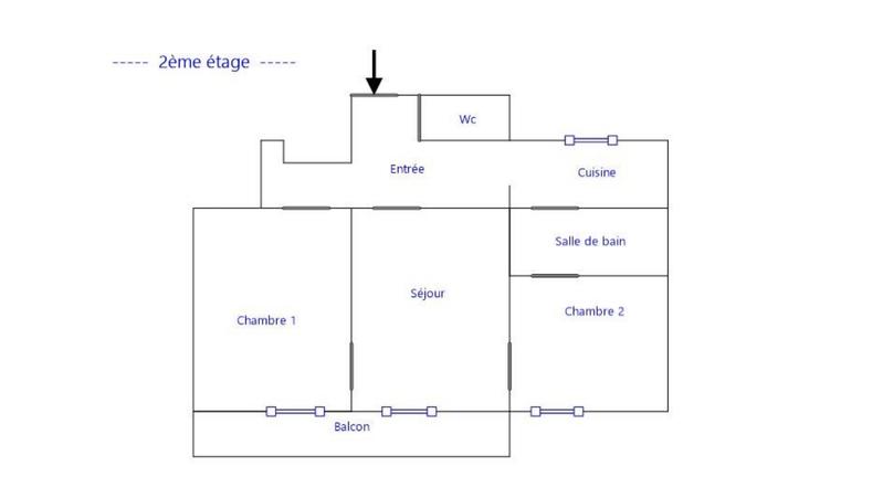 Appartement - 55 m² - 3 pièces