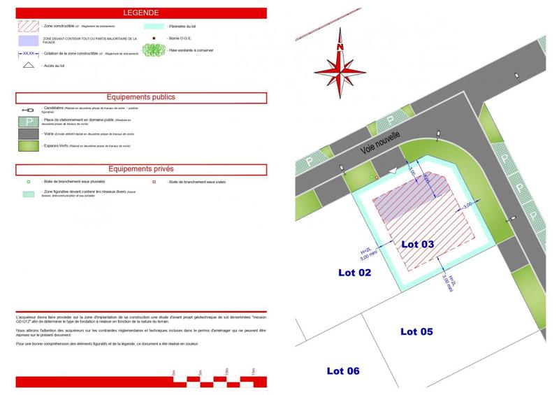 Terrain constructible - 412 m²