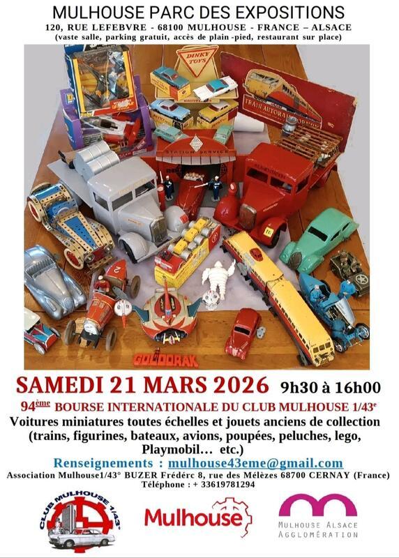 94ème bourse internationale voitures miniatures - jouets anciens de collection