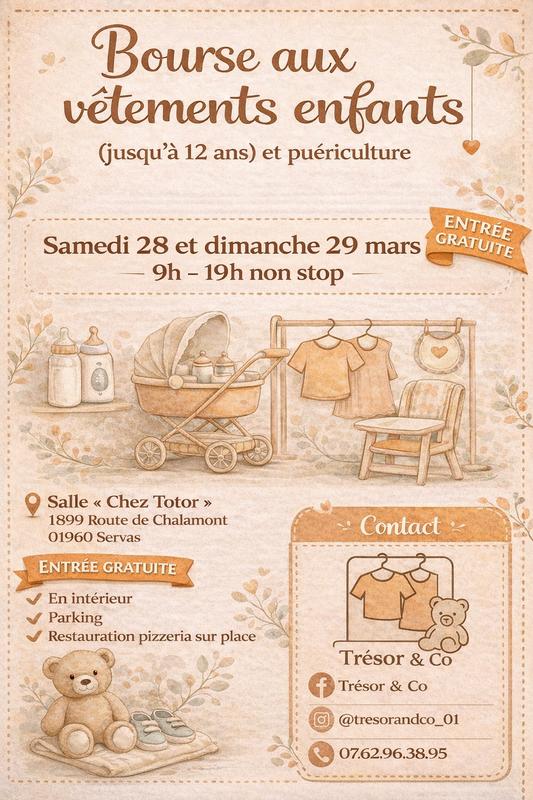 Bourse aux vêtements enfants et puériculture