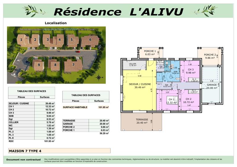 Villa - 77 m² - 3 pièces