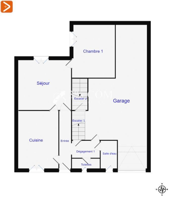 Maison - 96 m² - 5 pièces