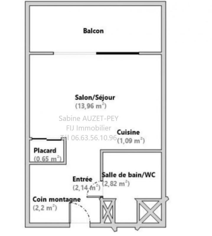 Appartement - 23 m² - 1 pièce