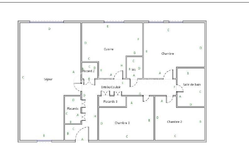 Maison de ville - 90 m² - 4 pièces