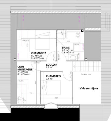 Appartement - 95 m² - 5 pièces