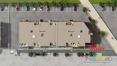 Appartement - 46 m² - 2 pièces