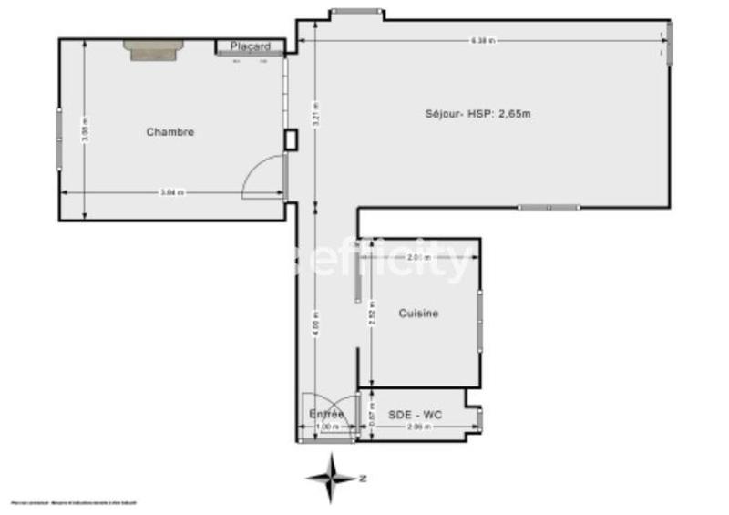 Appartement - 42 m² - 3 pièces