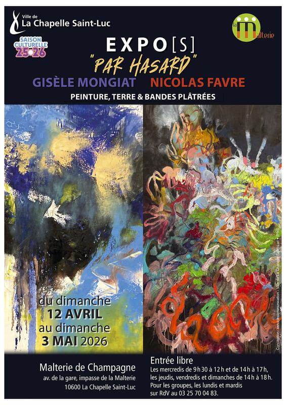 Exposition « Par hasard » Gisèle Mongiat et Nicolas Favre