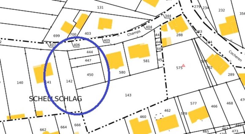 Terrain constructible - 1 383 m²