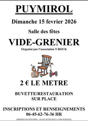 Vide-grenier de l'association t-rock