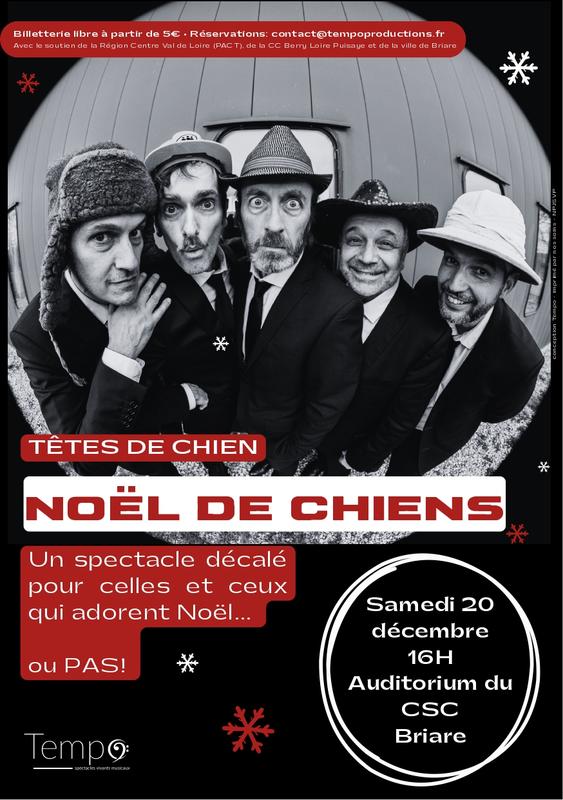 Concert &quot;Noël de chien&quot; avec le groupe &quot;Têtes de chien&quot;