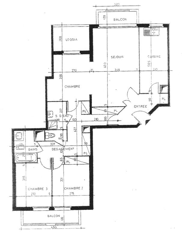 Appartement - 88 m² - 4 pièces