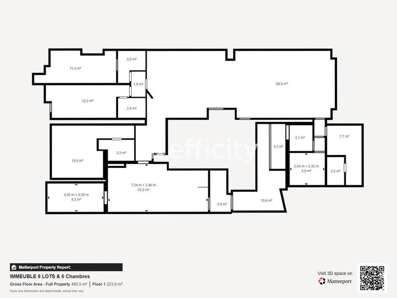 Immeuble - 650 m² - 9 pièces