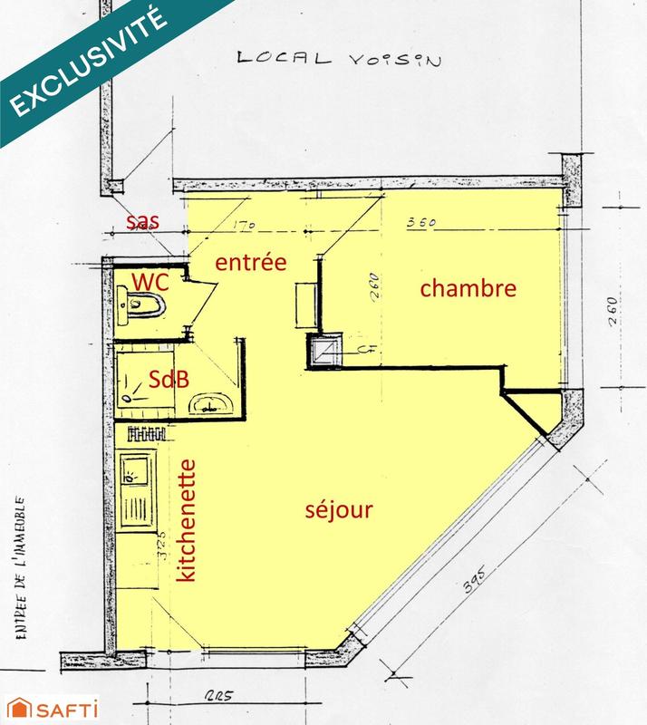 Appartement - 34 m² - 2 pièces