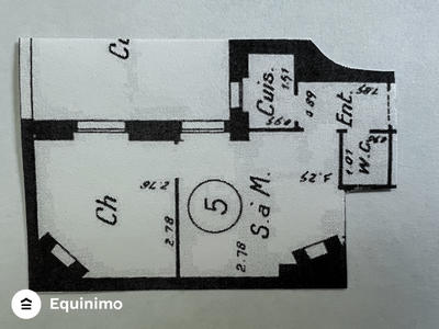 Appartement - 20 m² - 2 pièces