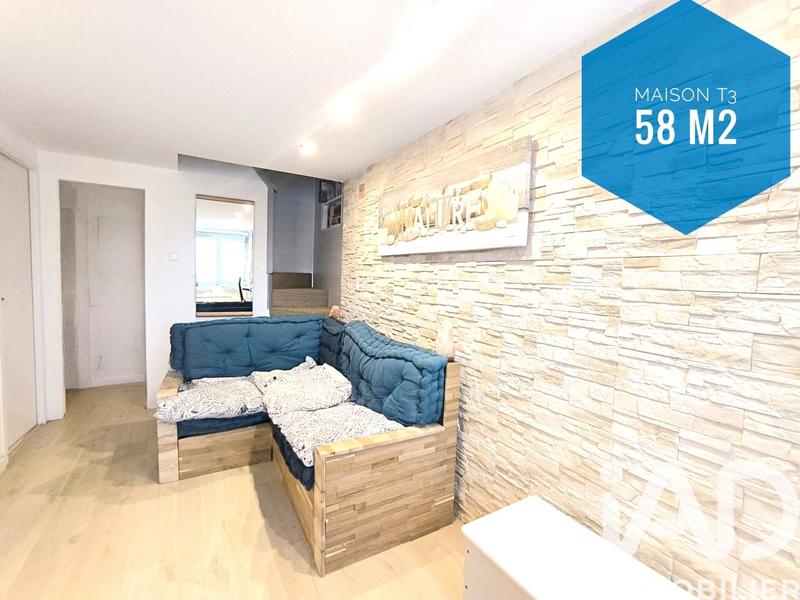 Maison de ville - 58 m² - 3 pièces