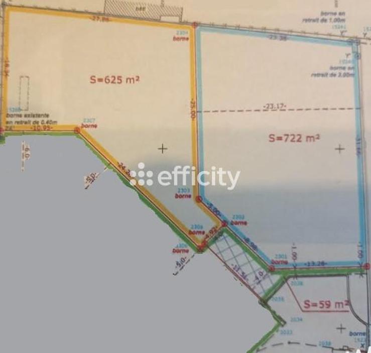 Terrain constructible - 625 m²