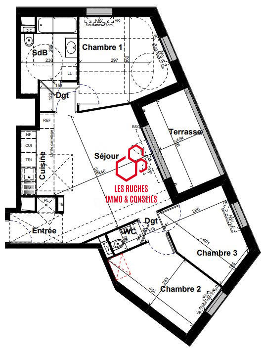 Appartement - 71 m² - 4 pièces