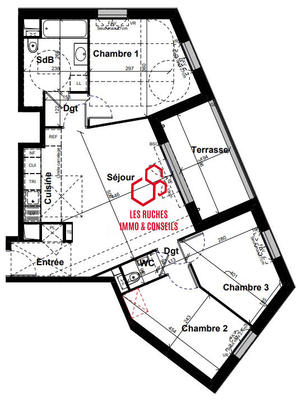 Appartement - 71 m² - 4 pièces