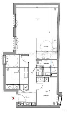 Appartement - 68 m² - 3 pièces