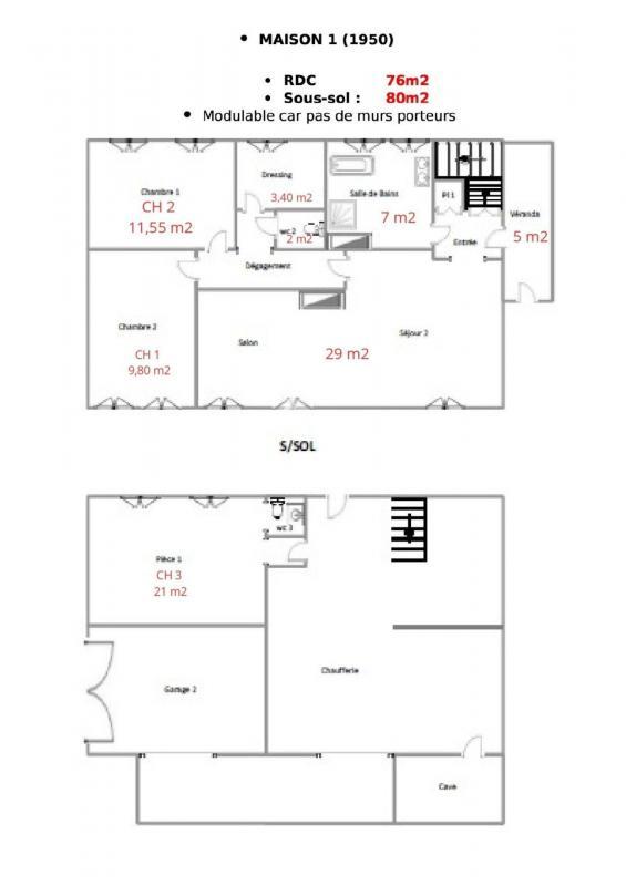 Maison de village - 166 m² - 7 pièces