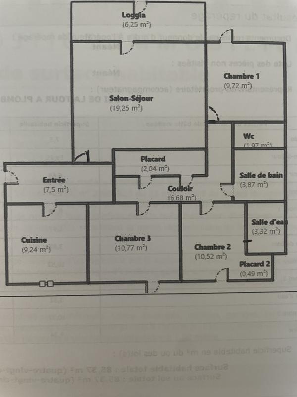 Appartement - 85 m² - 4 pièces