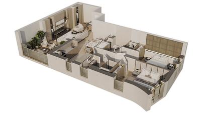 Appartement - 77 m² - 3 pièces