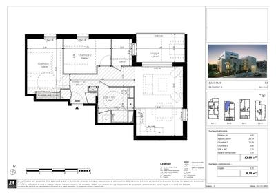 Appartement - 63 m² - 3 pièces