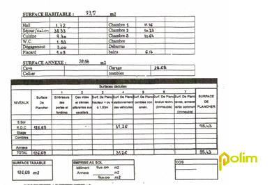 Maison - 93 m² - 5 pièces