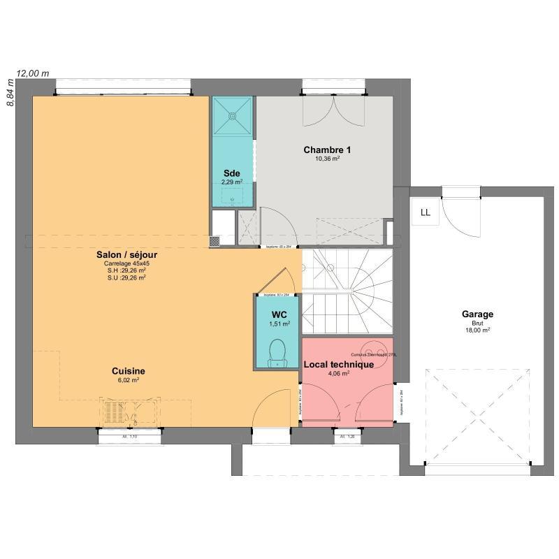 Maison - 92 m² - 5 pièces