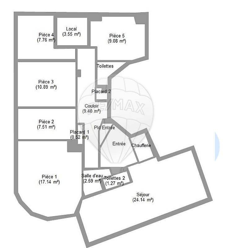 Appartement - 102 m² - 5 pièces