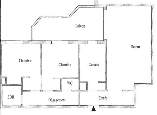 Appartement - 68 m² - 3 pièces