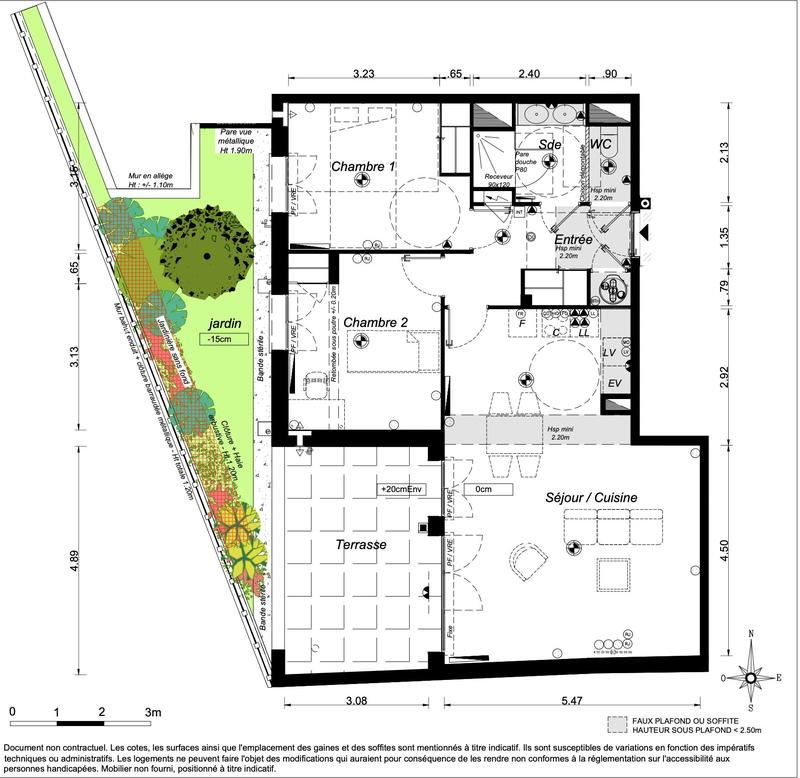 Appartement - 74 m² - 3 pièces