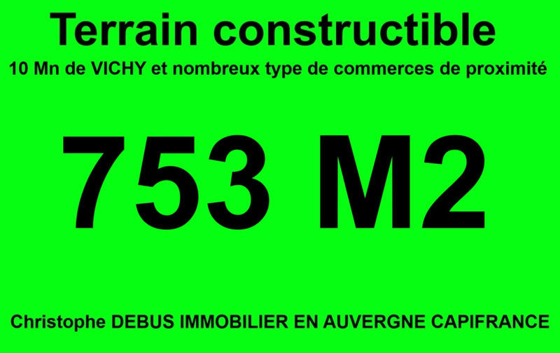 Terrain constructible - 753 m²