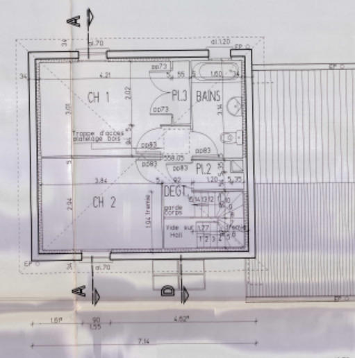 Pavillon - 69 m² - 3 pièces