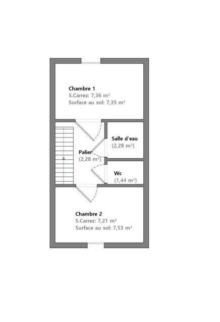 Maison - 42 m² - 3 pièces